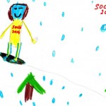Сноубордист на Олимпийской трассе! Вера 7 лет